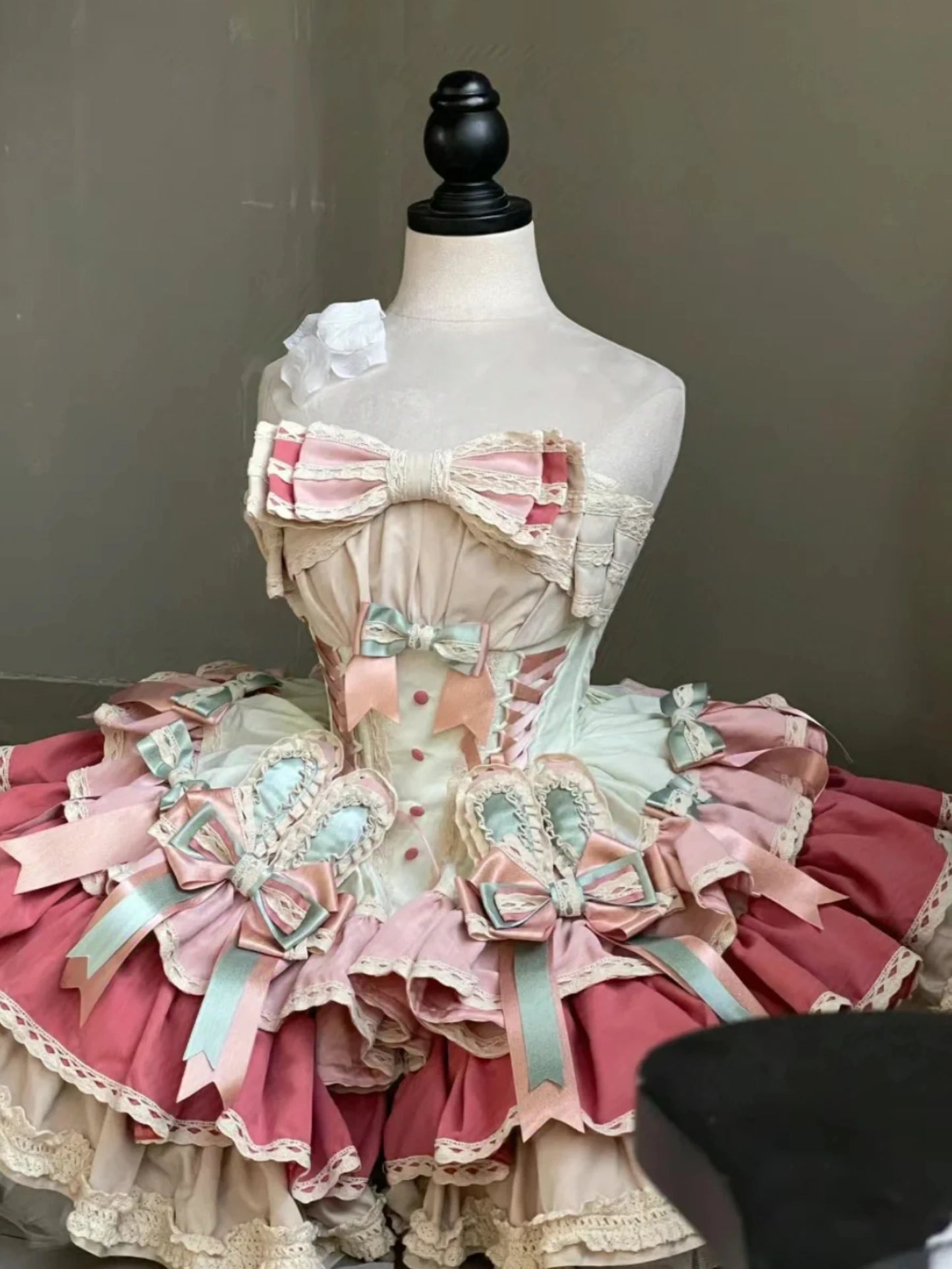 French Sweet and Cute Lolita Princess Sling Dress Summer New Girly Style Bow Slim Fit Puffy Cake Above Knee Ladies Lo Dresses
