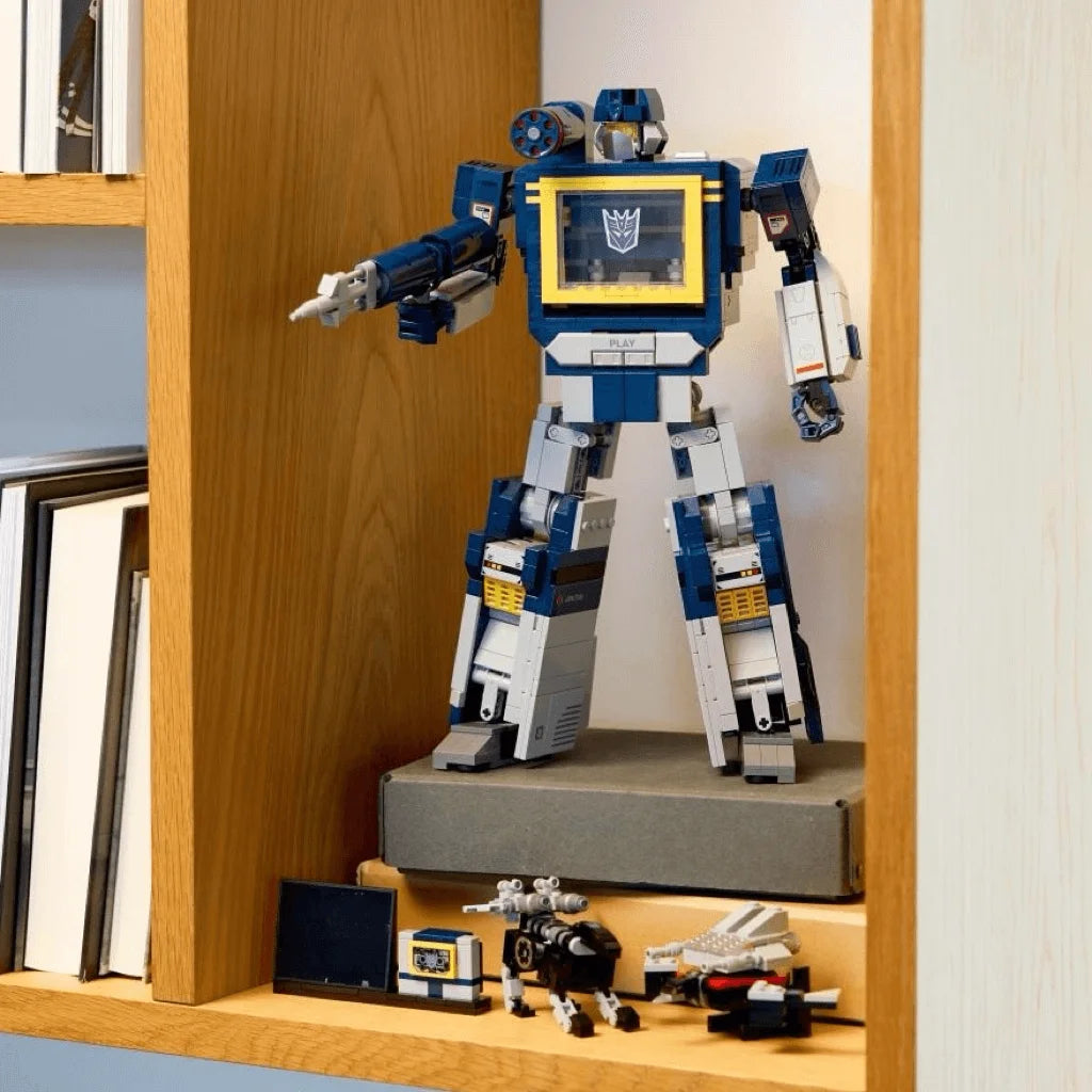 Big Save 1505PCS Soundwave Blue Robot Model Building Blocks Set Truck Car Mech Bricks For Kids Birthday Christmas Gift 10358