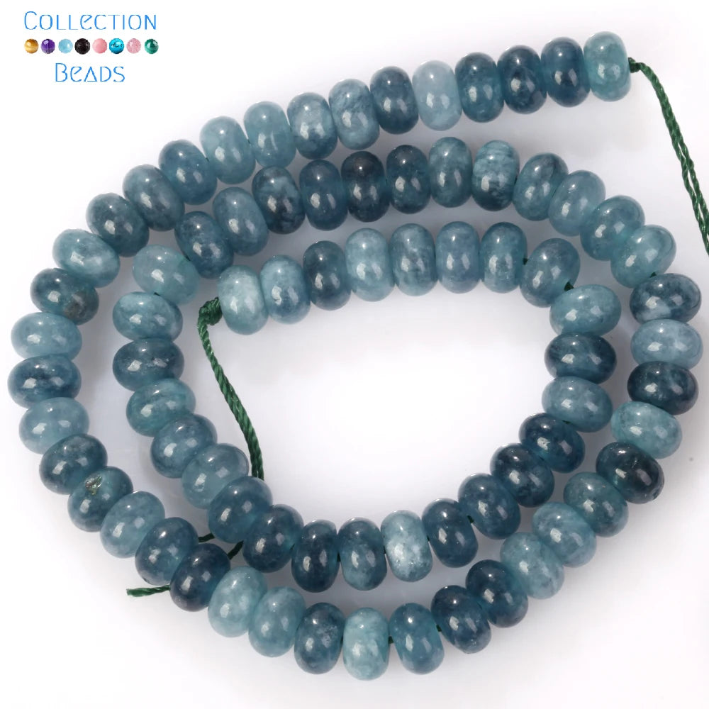 5x8mm Natural Stone Beads Aquamarine Amethyst Tourmaline Rondelle Loose Beads For Jewelry Making DIY Bracelets Accessories 15''