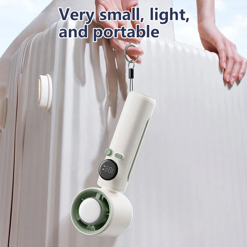 Xiaomi Handheld Turbo Fan 100-Speed Adjustable Digital Display USB Rechargeable Ice Cooling Mini Fan for Home Office Travel