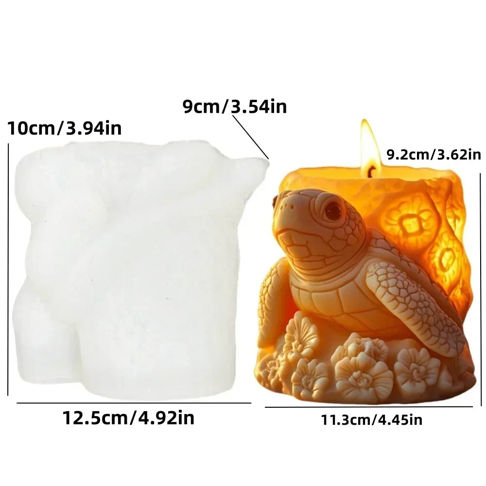 DIY elk relief cylindrical candle silicone mold sika deer flower relief resin mould Forest sika deer gypsum molds Christmas gift