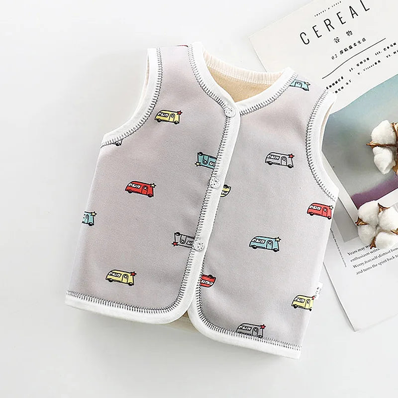 Unisex 6M-6Y Fall Vests Baby Girl Winter Clothes Kids Waistcoats Cardigan Children's Clothing Toddler Vest Boy Jacket Corduroy