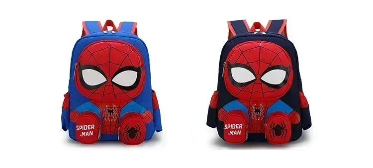 IN STOCK Cartoon Spiderman Backpack 3D Dimensional School Bag Kindergarten Shoulder Bag Student Back to School Christmas Gift