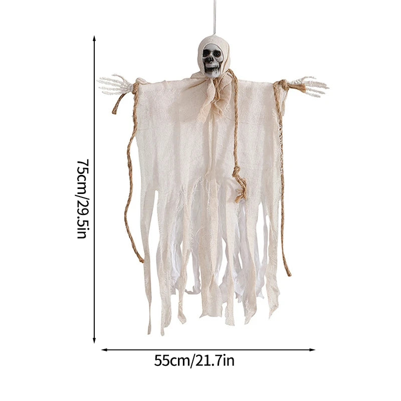 Halloween Floating Ghost Decor  for Home Courtyard Hanging Pumpkin Lamps   Halloween Scary Horror Atmosphere Decor