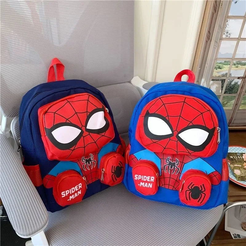 IN STOCK Cartoon Spiderman Backpack 3D Dimensional School Bag Kindergarten Shoulder Bag Student Back to School Christmas Gift
