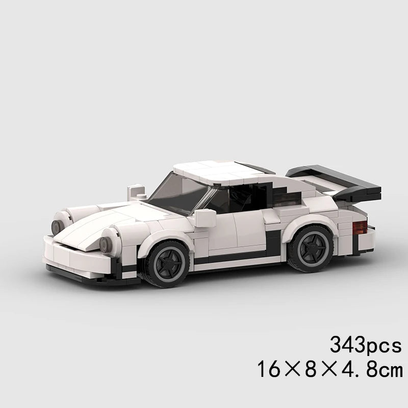MOC Car Speed R34 488 Pickup R32 Racing Vehicle Model Building Block Super Race brick Christmas Gift City Technical rally sport