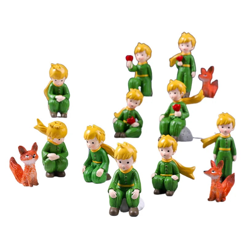 Home Decoration DIY Resin Crafts Little Prince Home Desk Small Ornaments Children's Birthday Christmas Gift Ornaments Decoration