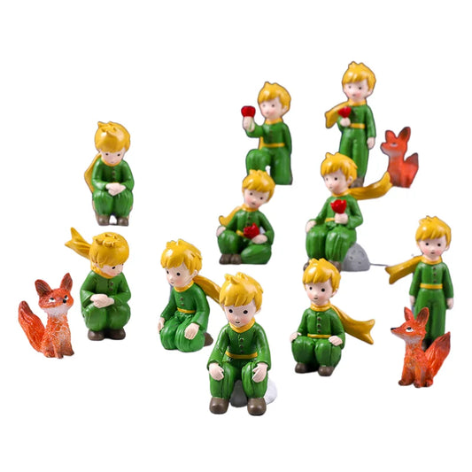 Home Decoration DIY Resin Crafts Little Prince Home Desk Small Ornaments Children's Birthday Christmas Gift Ornaments Decoration