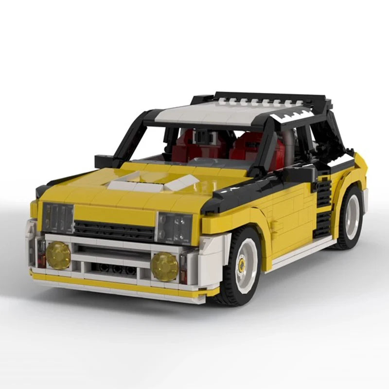 MOC Technical Car Renault R5 Turbo Maxi Sportscar Creative Expert Vehicles Sets Building Blocks Toys For children Christmas Gift