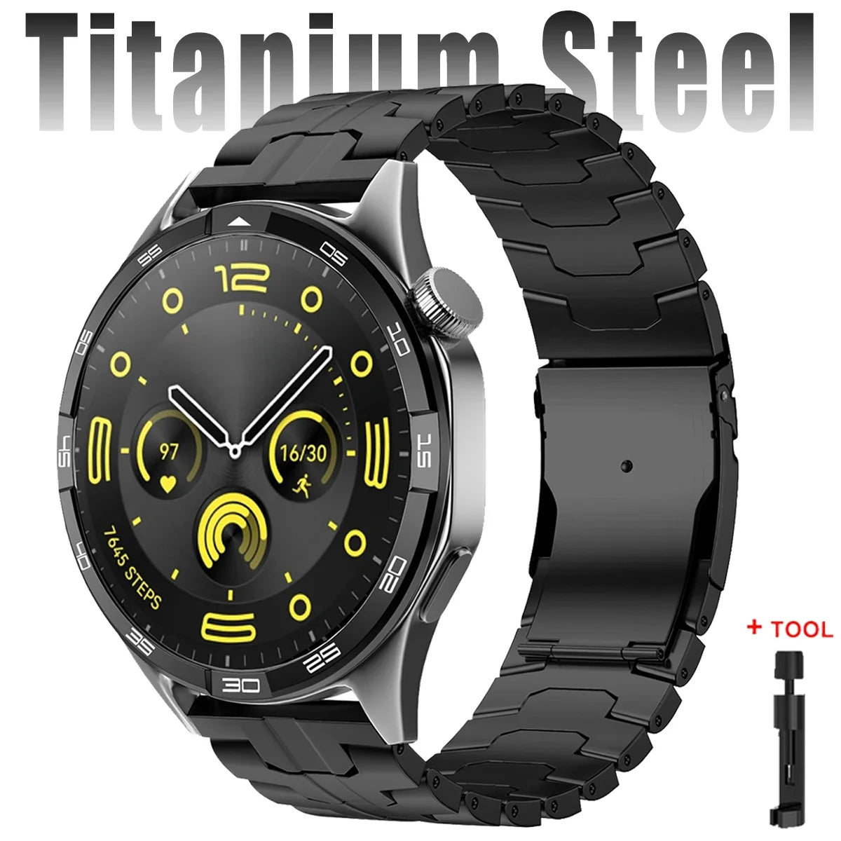 22mm Titanium Strap for Huawei Watch GT5 GT4 46mm Watch 4/4 Pro Band for Amazfit Balance Active 2 Luxury 20mm Watchband Bracelet