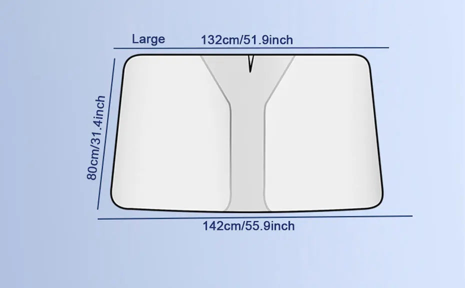 SEAMETAL Foldable Car Windshield Sun Shade Front Window Curtain Summer UV Refletive Sun Protection Cover Car Windscreen Sunshade