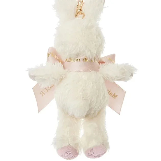 Japanese New Sweet Cute Rabbit Bear Rhinestone Bow Pendant Sweet Kawaii Girl Female Bear Bag Charm Pendant Keychains