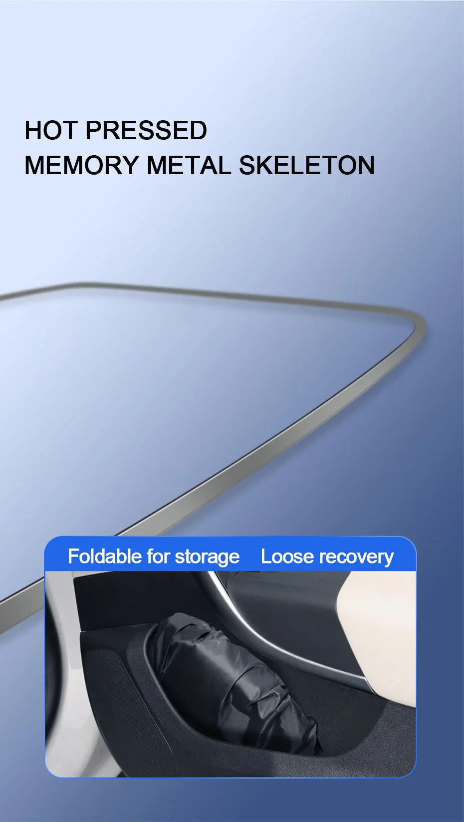 SEAMETAL Foldable Car Windshield Sun Shade Front Window Curtain Summer UV Refletive Sun Protection Cover Car Windscreen Sunshade