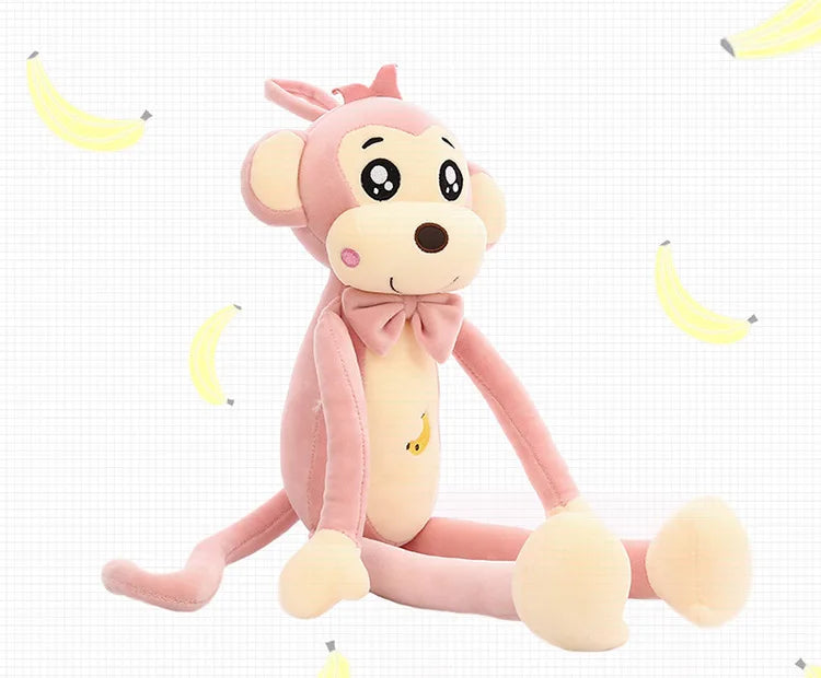 Creative Cute Cartoon Plush Toy Animal Monkey Long Arms And Long Legs Doll Baby Sleeping Comfort Pillow Christmas Gift