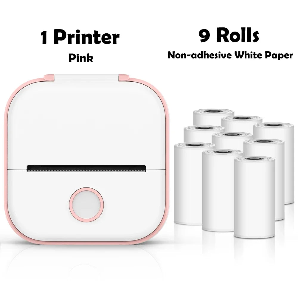 Phomemo T02 Portable Mini Wireless Thermal Pocket Printer Self-adhesive Stickers Use for DIY,Journal Sticker impresora portátil