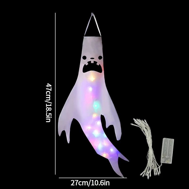 Halloween Floating Ghost Decor  for Home Courtyard Hanging Pumpkin Lamps   Halloween Scary Horror Atmosphere Decor