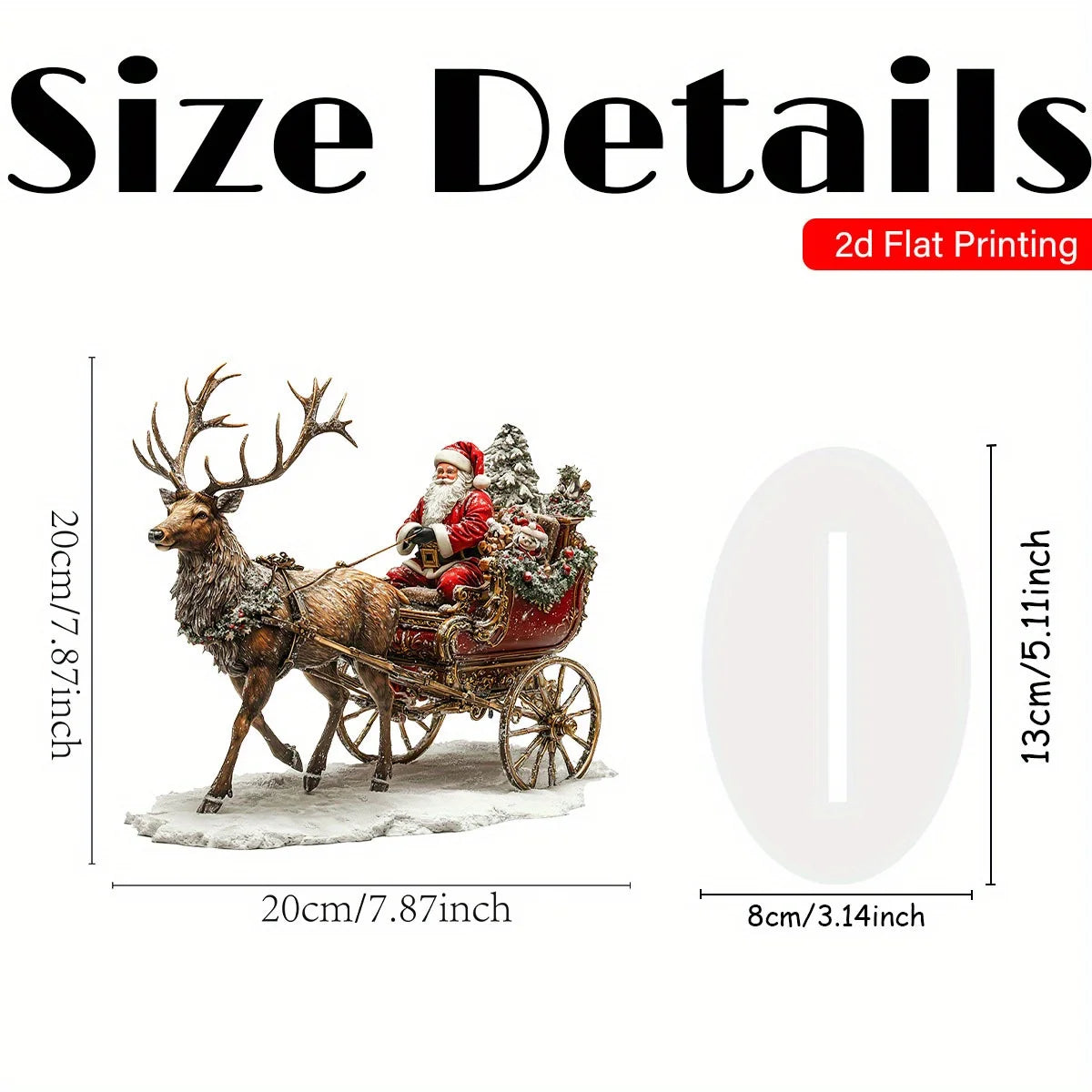 Christmas acrylic desktop display sign classic holiday decoratio multifunctional Christmas gift plaque, elegant style