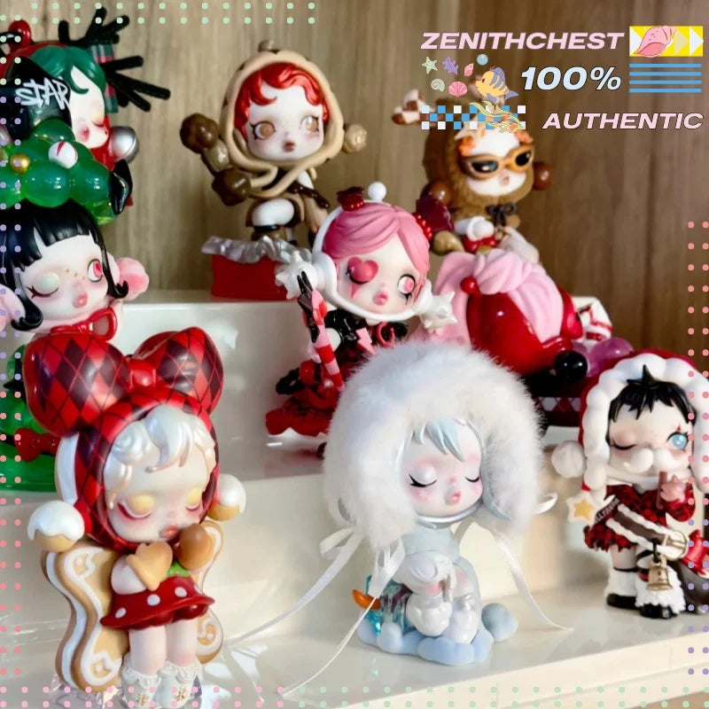 Genuine POP MART SKULLPANDA the Best Seaion Series Blind Box Doll Christmas Gift Trendy Collectible Toy The surprise of Christma