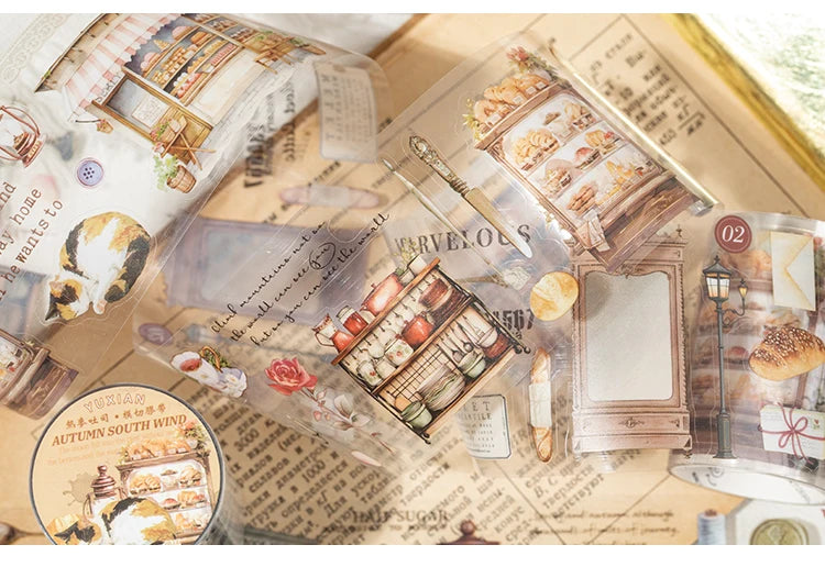 60mm*2m Cute Washi Tape Adhesive Masking Tapes Scrapbooking Decorative PET Tape Stationery Stickers Office School Supplies