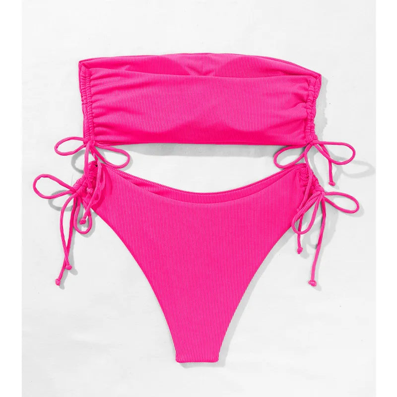 New Sexy Bikinis 2025 Swimsuits Women Swimwear Push Up Female Beach Swimming Wear Bathing Suit Brazilian Bikini Set Pool Bather