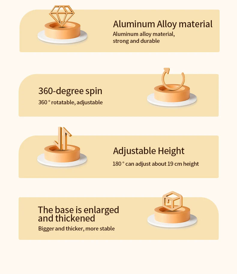 LS652 Laptop Stand Aluminium Alloy Foldable Tablet Rotale Stand Macbook Laptop Portable Fold Holder Cooling Bracket Support