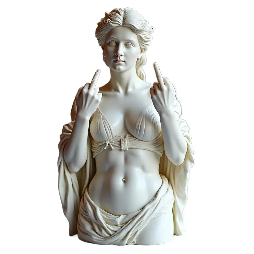 Vienna Goddess Statue 3D Resin Craft Ornaments Statue Apollo Bust Greek Head Bust Cultural Symbol Office Home Decoration