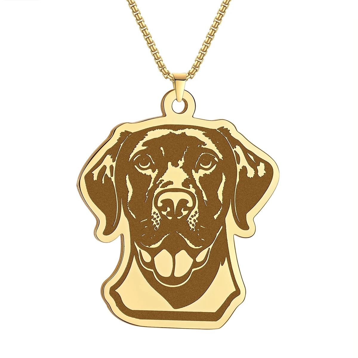 Kinitial Cute Dog Puppy Pendant Necklace For Women Men Stainless Steel Charm Necklace Wholesale Christmas Gift Jewelry
