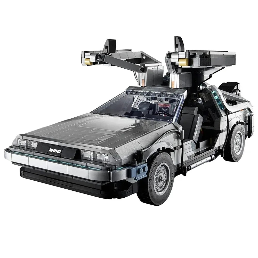 10300 classic Back to the Future Time machine building block model toy Christmas gift