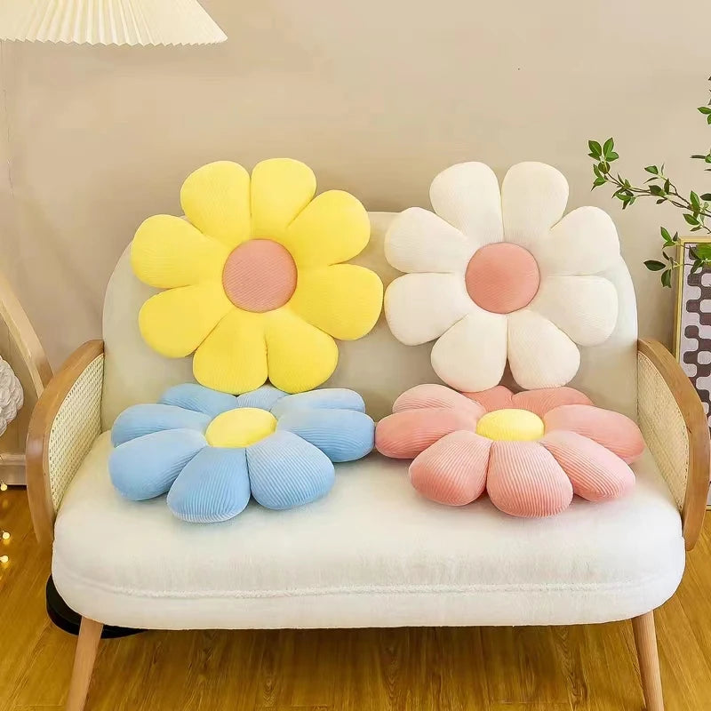 Sunflower Pillow, Daisy Seat Cushion, Flower Mat, Office Mat, Plush Toy Mat, Christmas Gift, Halloween, Thanksgiving Gift