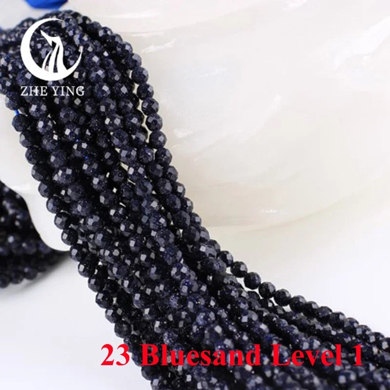 AAA Colorful Tourmaline Stone Beads Loose Spacer Faceted 3mm Beads for Jewelry Making DIY Bracelet Accessories 15''