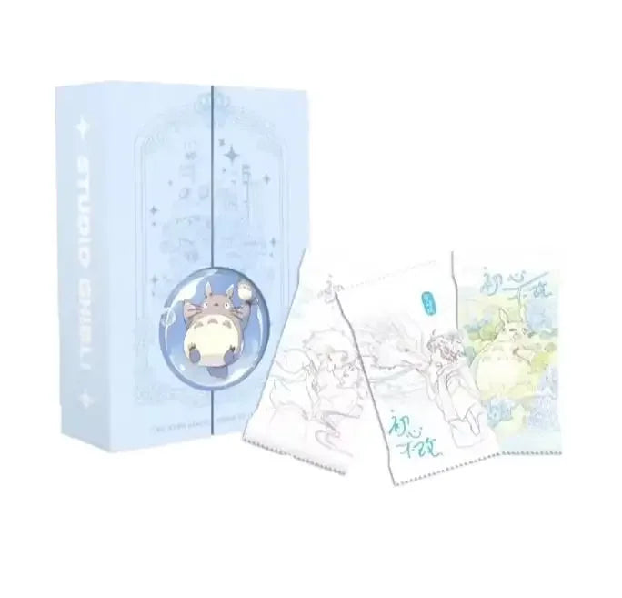 Genuine Hayao Miyazaki Anime Collection Card Chihiro and Chihiro Haal Mobile Castle Card Blind Box Children Toys Christmas Gift