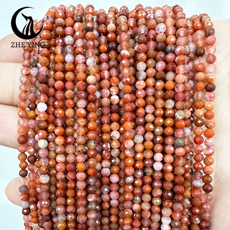 AAA Colorful Tourmaline Stone Beads Loose Spacer Faceted 3mm Beads for Jewelry Making DIY Bracelet Accessories 15''
