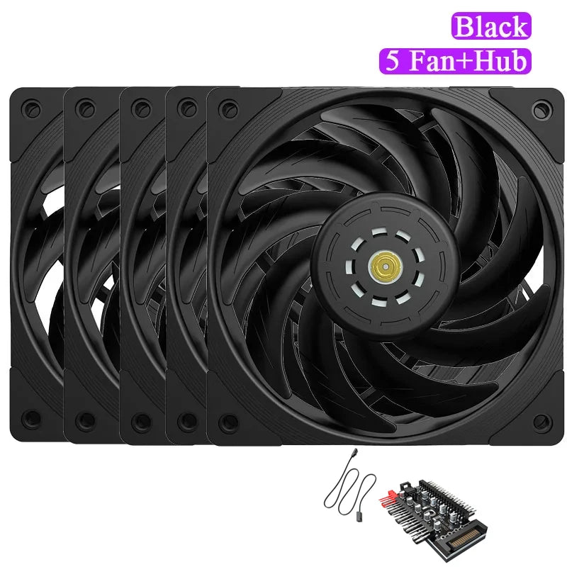 TEUCER T30 CPU Cooler Fan 2150RPM 4PIN PWM 12cm Computer Case Cooling System Fan SFDB Silent PC Gamer CPU Cooler 120mm Fan