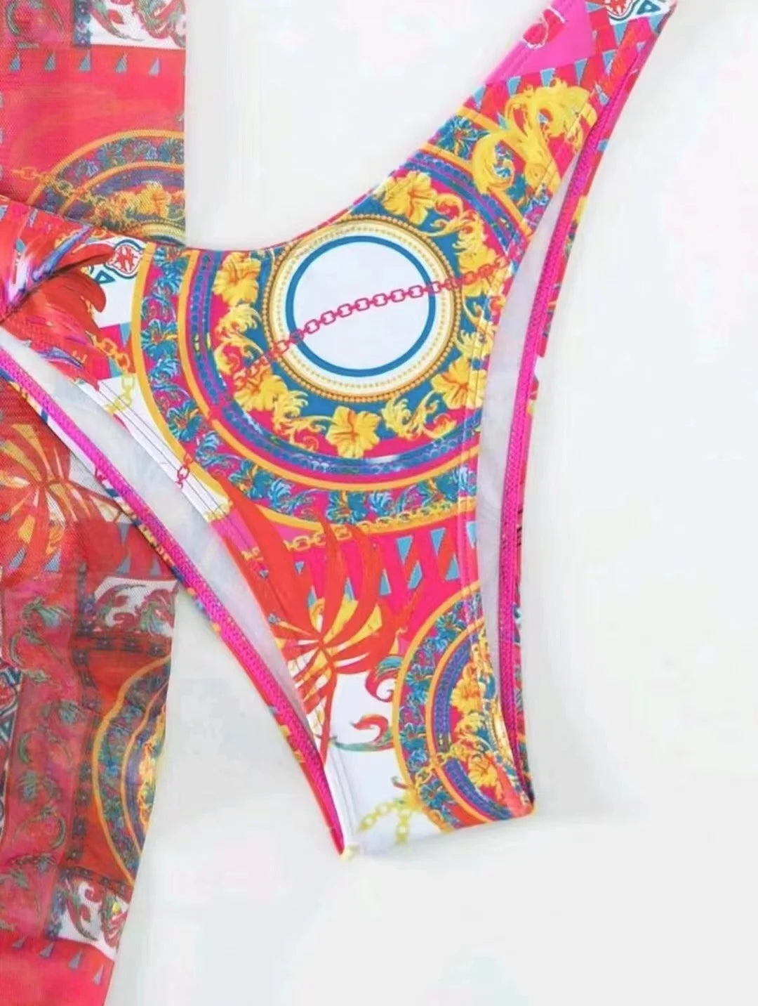 3 Pieces String Bikinis 2025 Women Sexy Swimsuit With Skirt Printed Swimwear Female Bathers Bathing Swimming Swim Suit Beachwear