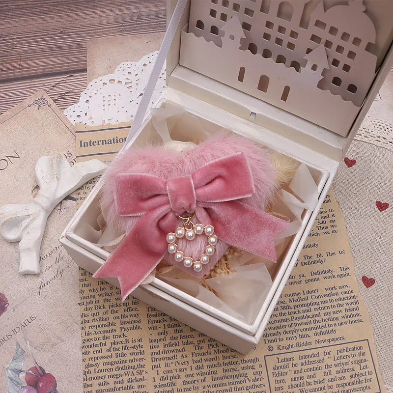 Japanese Lo Girls Hair Clip Handmade Sweet Y2K Girl's Gift Lolita Style Heart Bowknot Cute Women's Hairclip