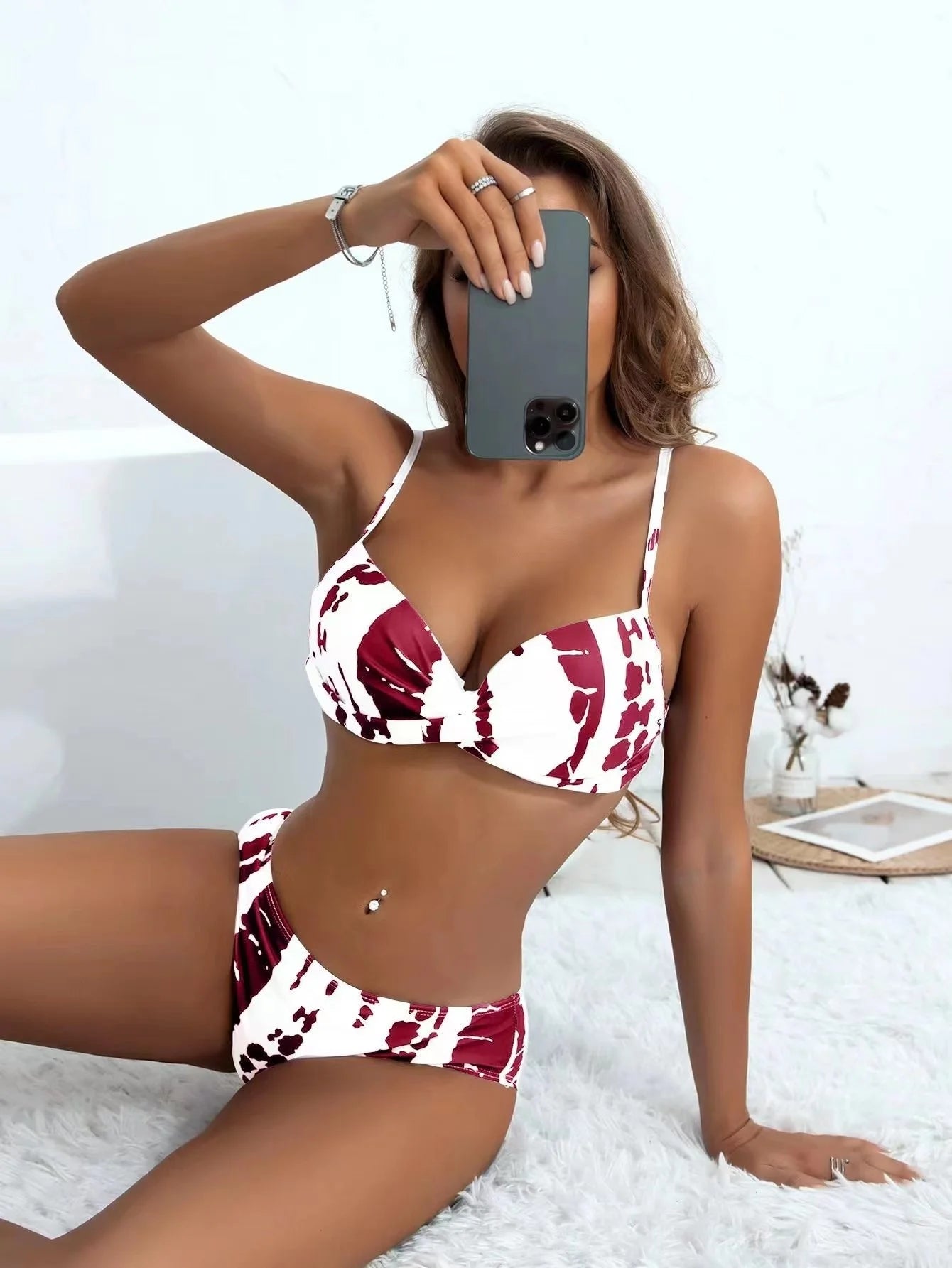 Sexy Push Up Bikinis 2025 Women Swimwear Underwire Female Swimsuit Swimming Bathing Suits Brazilian Bikini Set Beachwear Bather