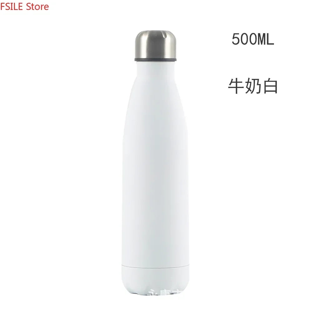 500/750/1000ml Double-Wall Insulated Vacuum Flask Stainless Steel Water Bottle BPA Free Thermos for Sport Water Bottles