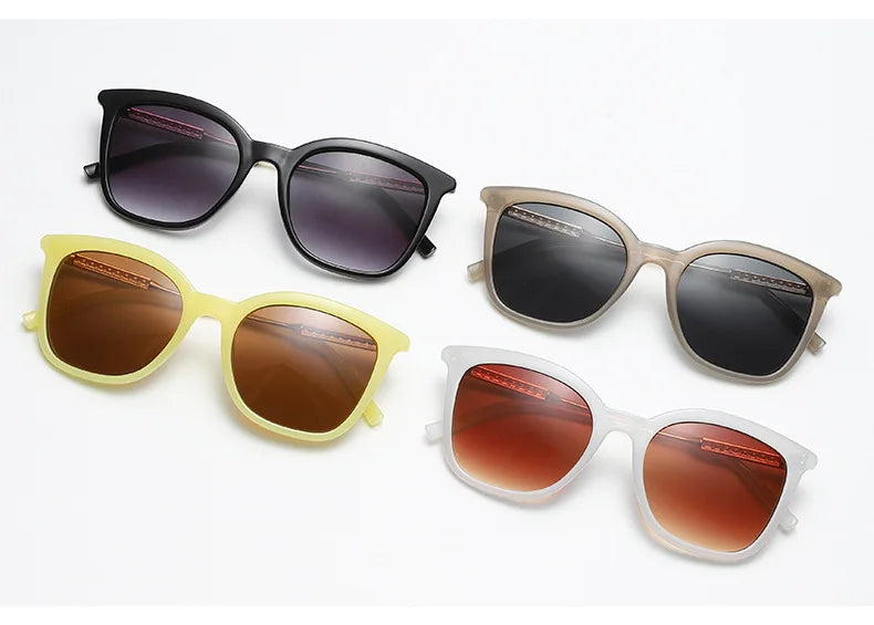 UVLAIK New Metal Hollow Sunglasses Women Oversized Shades Sun Glasses Men Trend Retro Vintage Glasses UV400 Sun Protection 21130