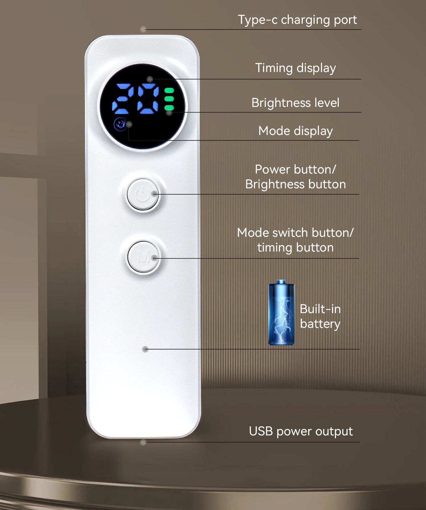 Hello Face Rechargeable Red Light Therapy Mask for Face & Neck  Infrared LED Mask Skincare Device for Glowing Skin