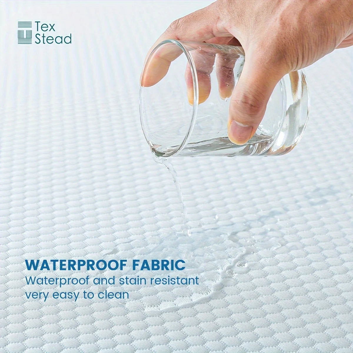 1 Pc Cooling fitted mattress topper waterproof fiitted sheet, Luxurious Soft for Hot Sleepers, Soft Fabric with Deep Pocket
