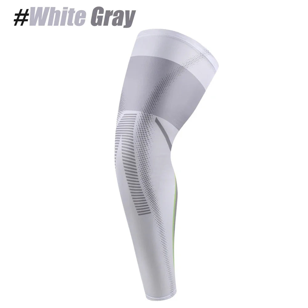 1PCS Sports Compression UV Long Leg Sleeves for Running Basketball Football Cycling and Other Sports for Men, Women, Youth