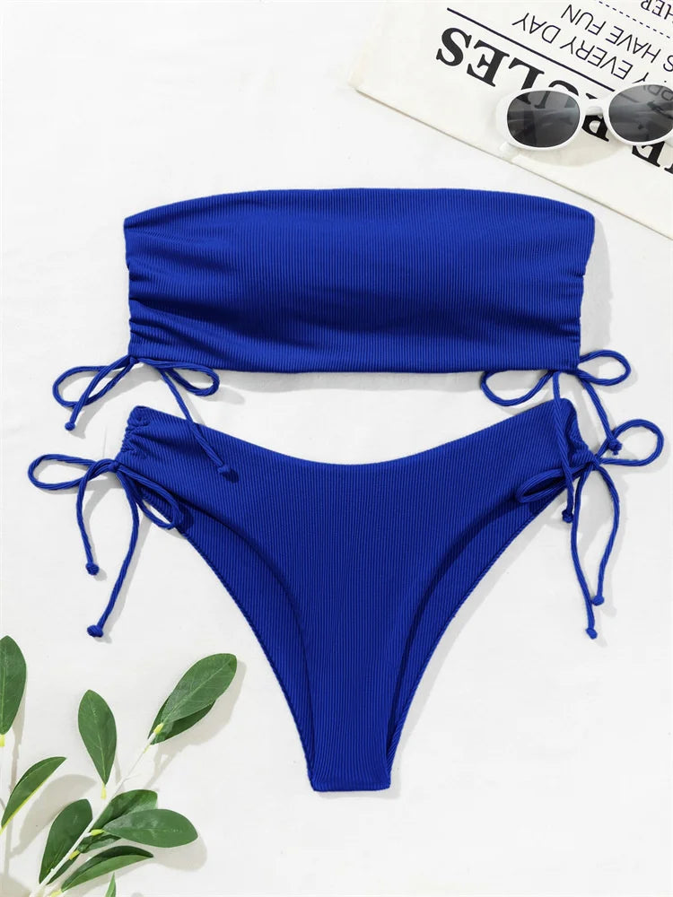 Sexy Solid Bikinis Women's Swimwear Push Up Female Swimsuit Swimming Bathing Suits Brazilian Girls Bikini Set Beach Wear Bather