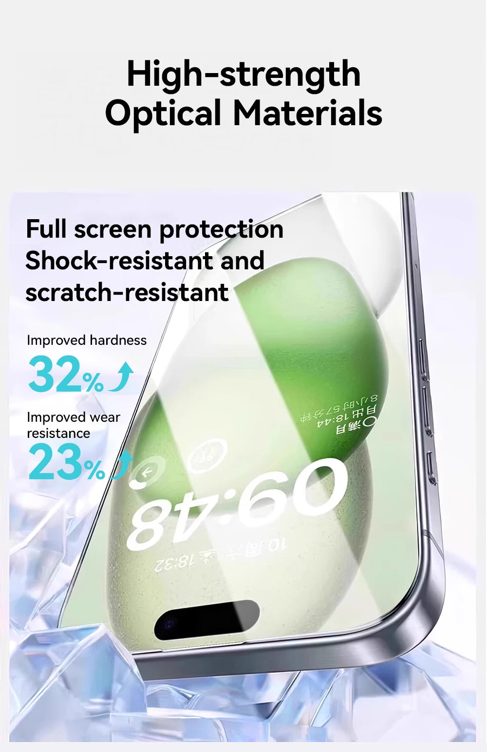 Joyroom 1/2/3pcs HD Anti-Blue Light Glass for iPhone 17 Pro Max Screen Protector Full Screen Eye Protection Tempered Glass