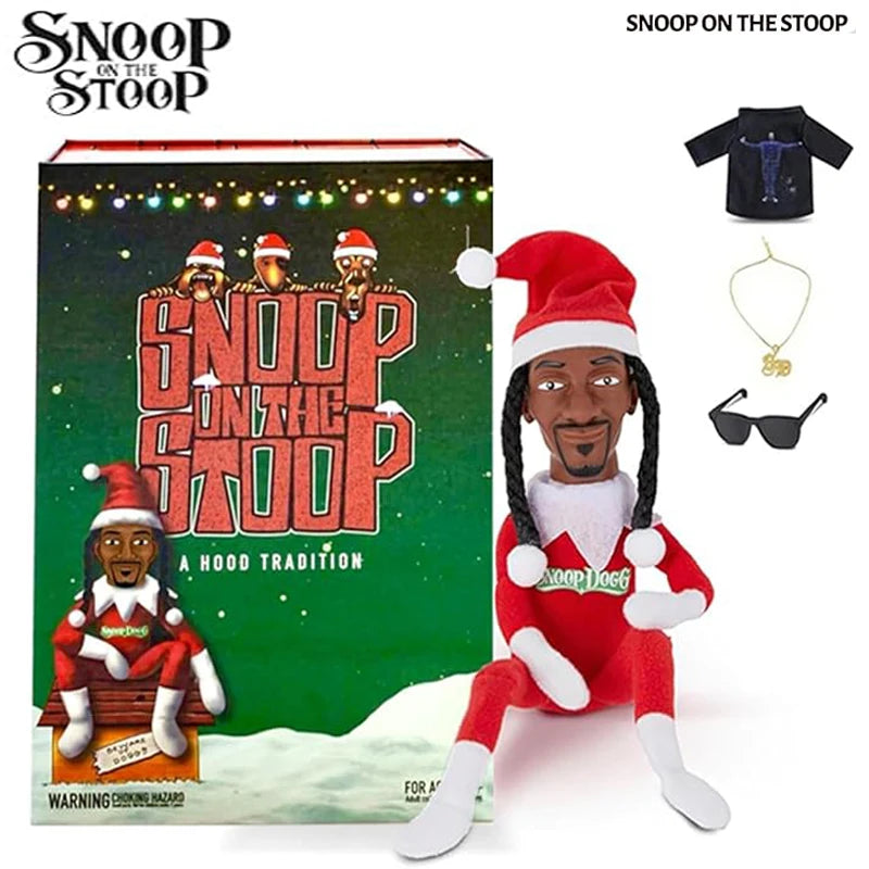 Snoop Dogg Snoop on The Stoop 2025 Christmas Elf, Shelf Decor 12”  Christmas Doll Collectible Figurine Christmas Gift