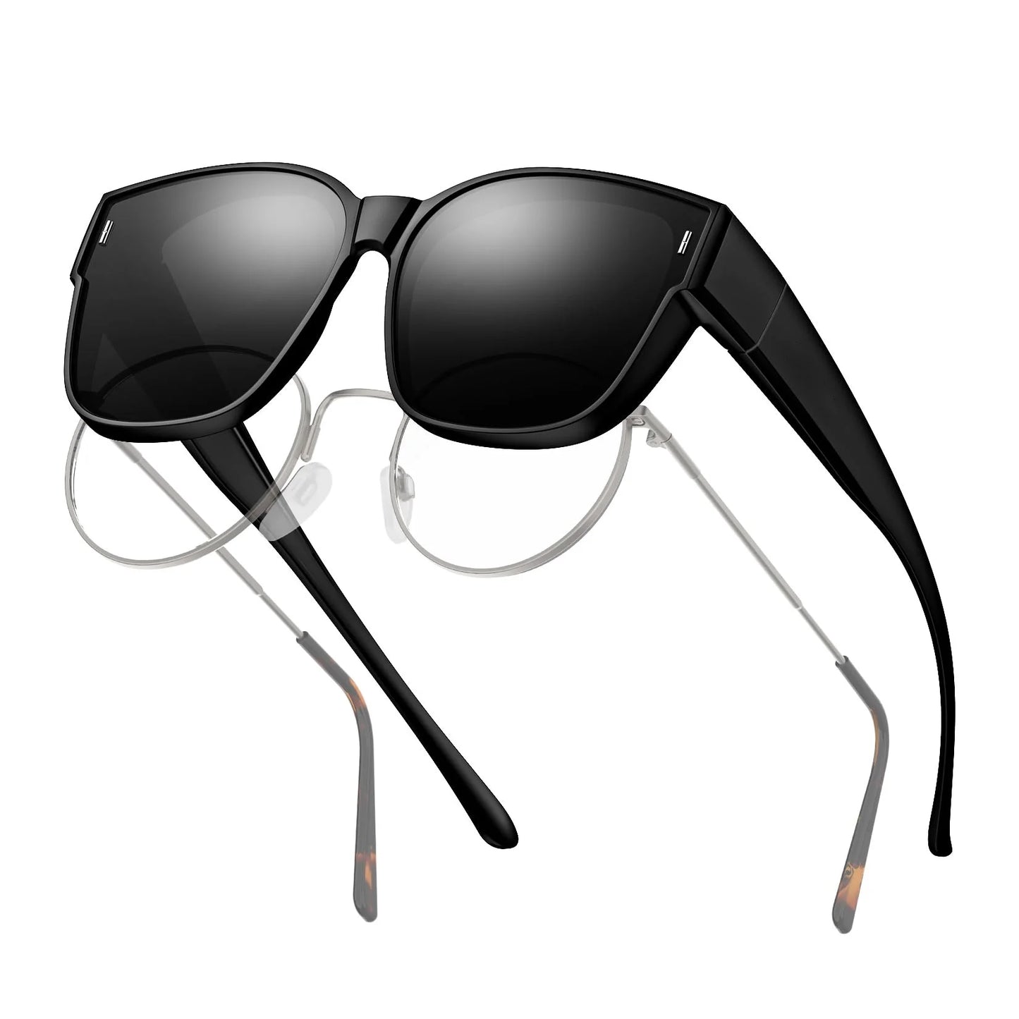 Fit Over Glasses Sunglasses for Women Men, Polarized Sunglasses for Cover Prescription Glasses with UV Protection