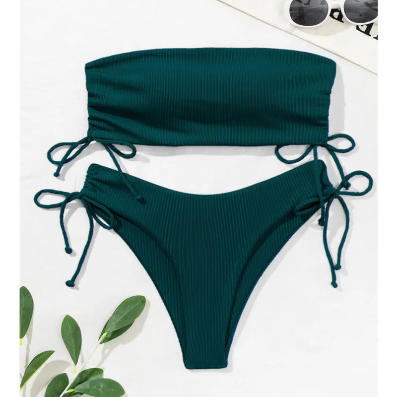 New Sexy Bikinis 2025 Swimsuits Women Swimwear Push Up Female Beach Swimming Wear Bathing Suit Brazilian Bikini Set Pool Bather